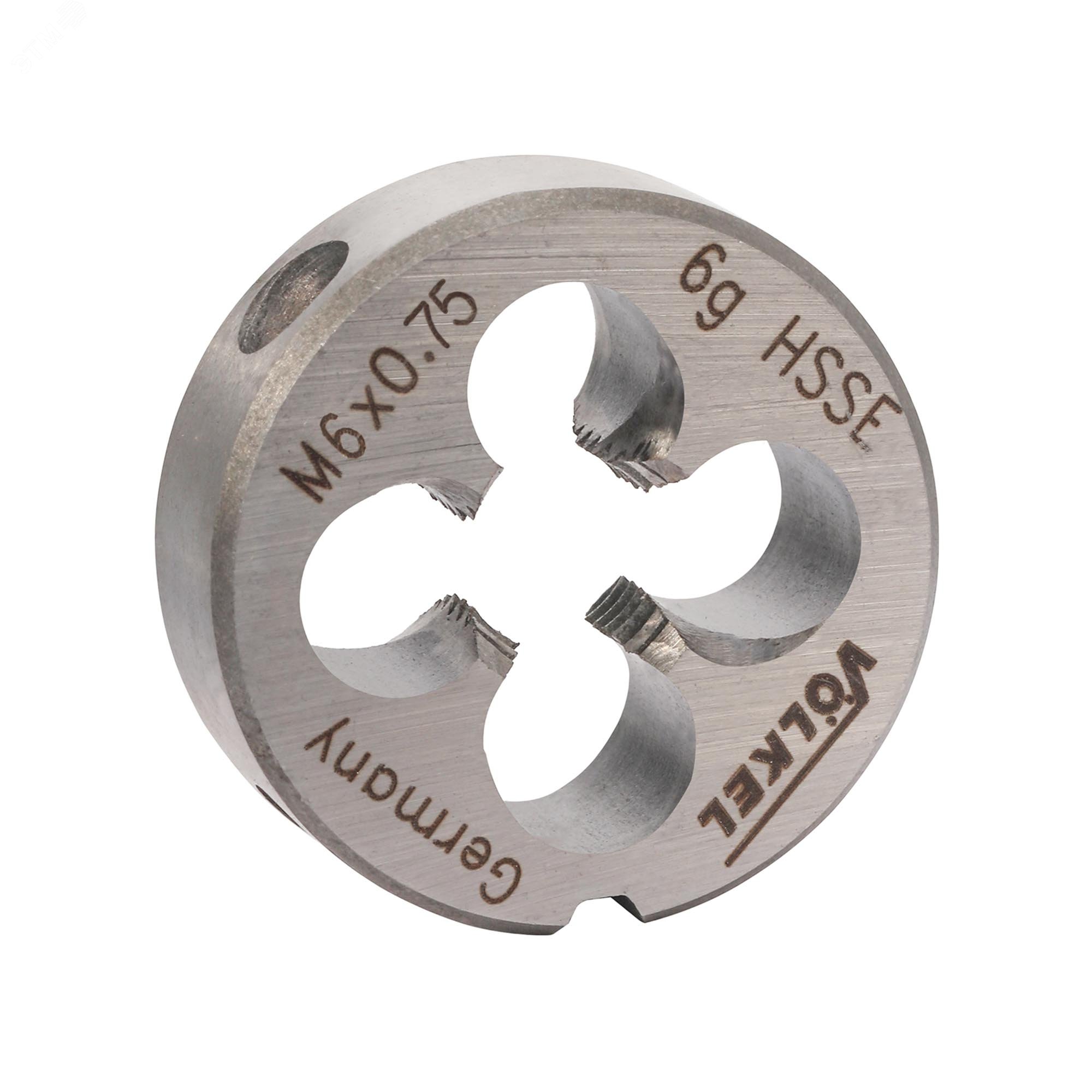 Изображение товара Плашка М6х0,75 DINEN22568 HSSE 6g 20х7мм Германия
