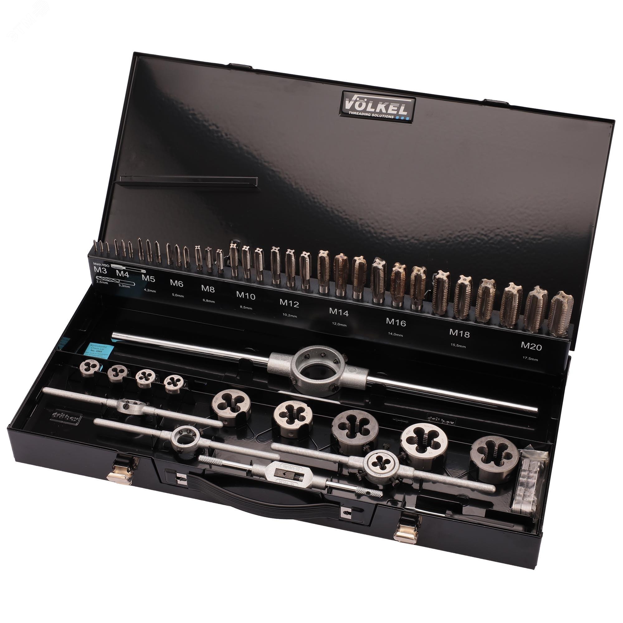 Изображение товара Набор метчиков и плашек M3-M20 HSS-G 54пр (набор)