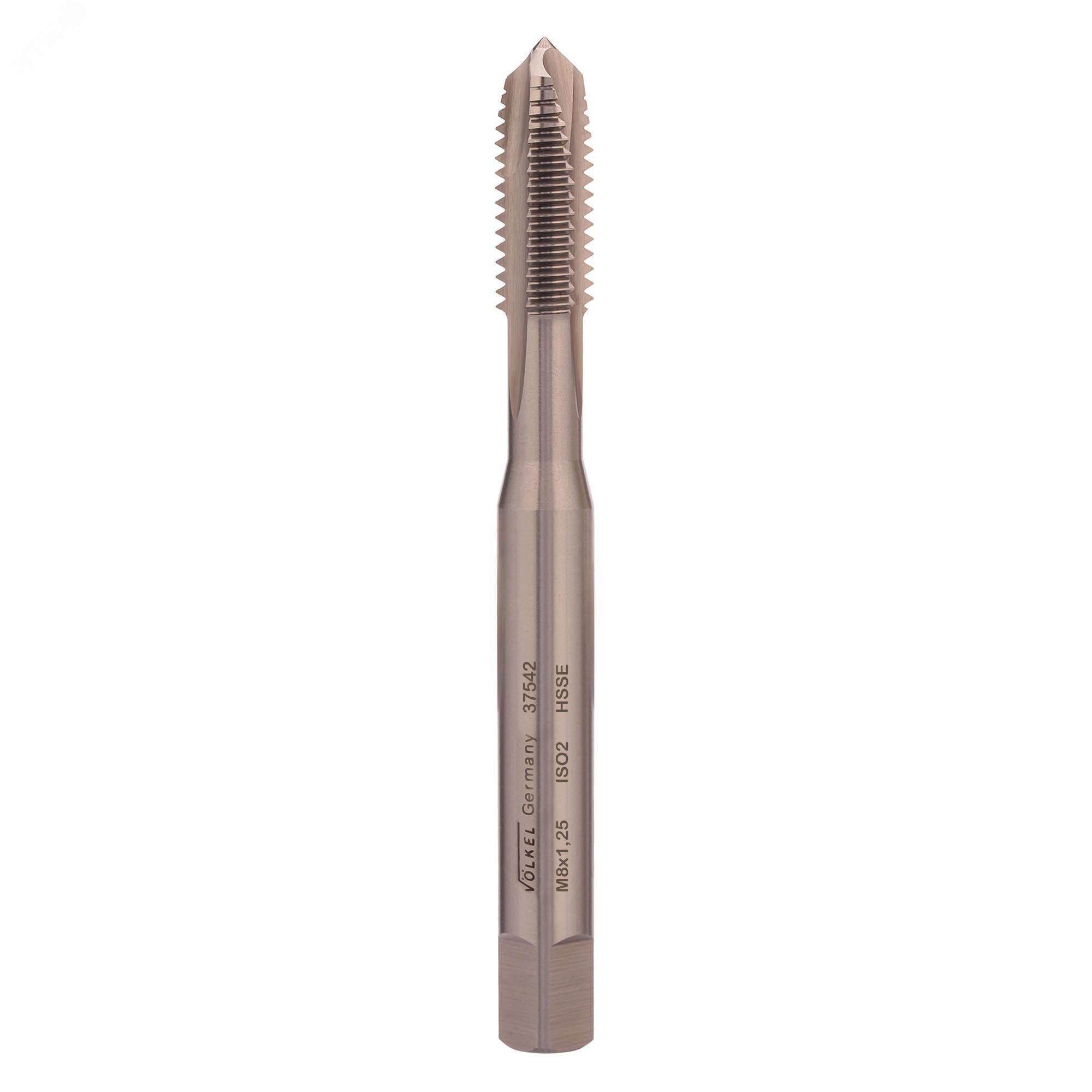 Изображение товара Метчик машинный М8х1,25 DIN371 6h HSSE (шт)