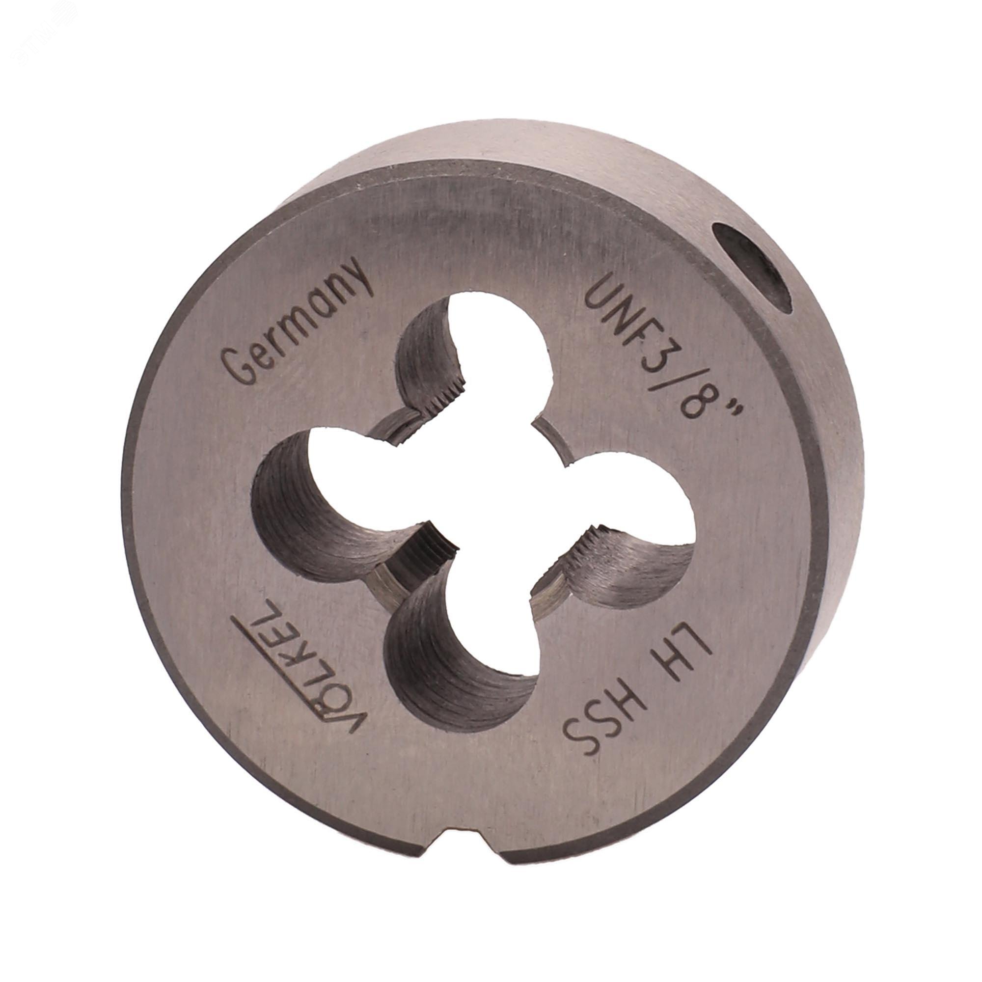 Изображение товара "Плашка левая UNF 3/8""-24 HSS DIN22568 2A 30x11мм " (шт)