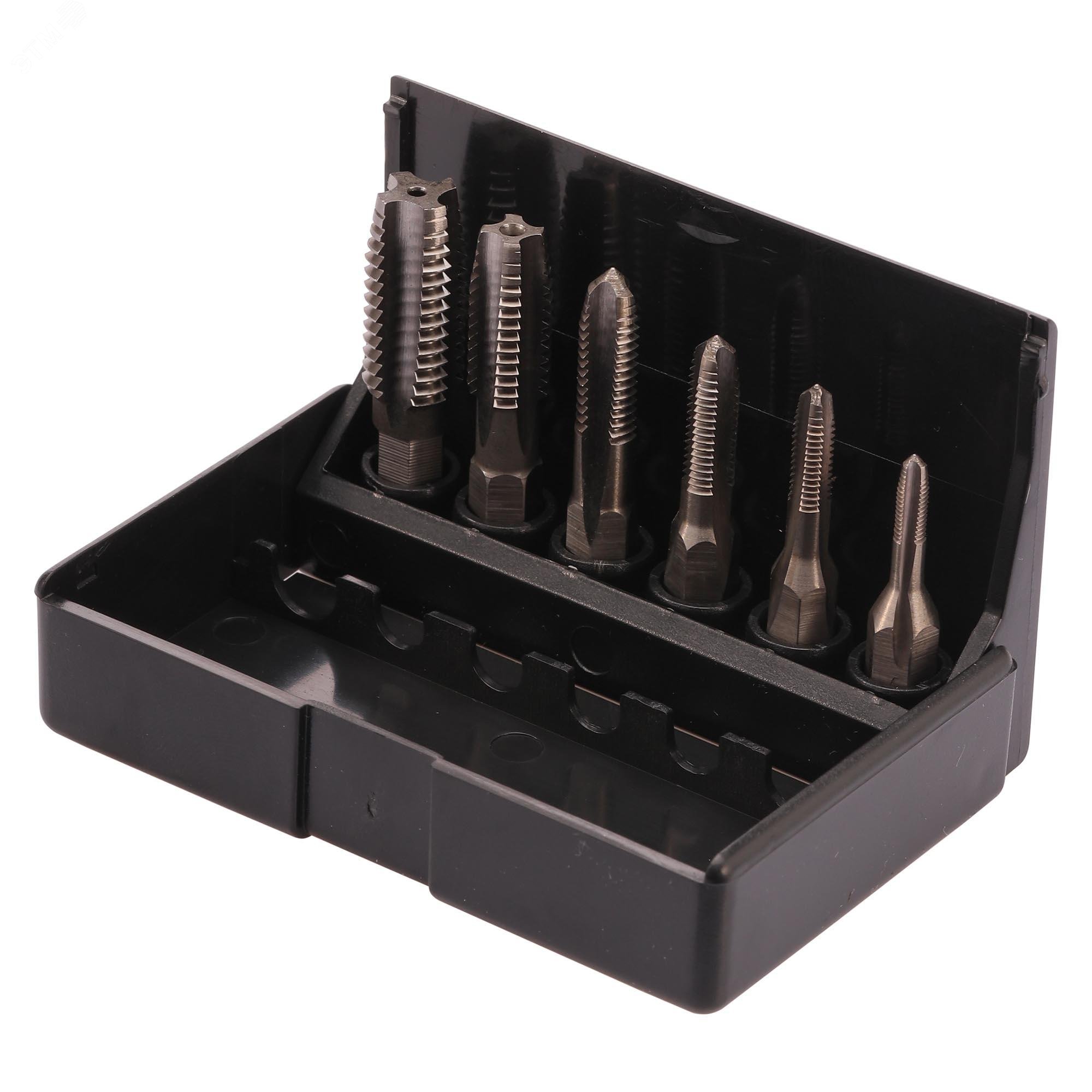 Изображение товара Набор метчиков для шуруповерта M3-M10 HSS-G 6 шт Германия