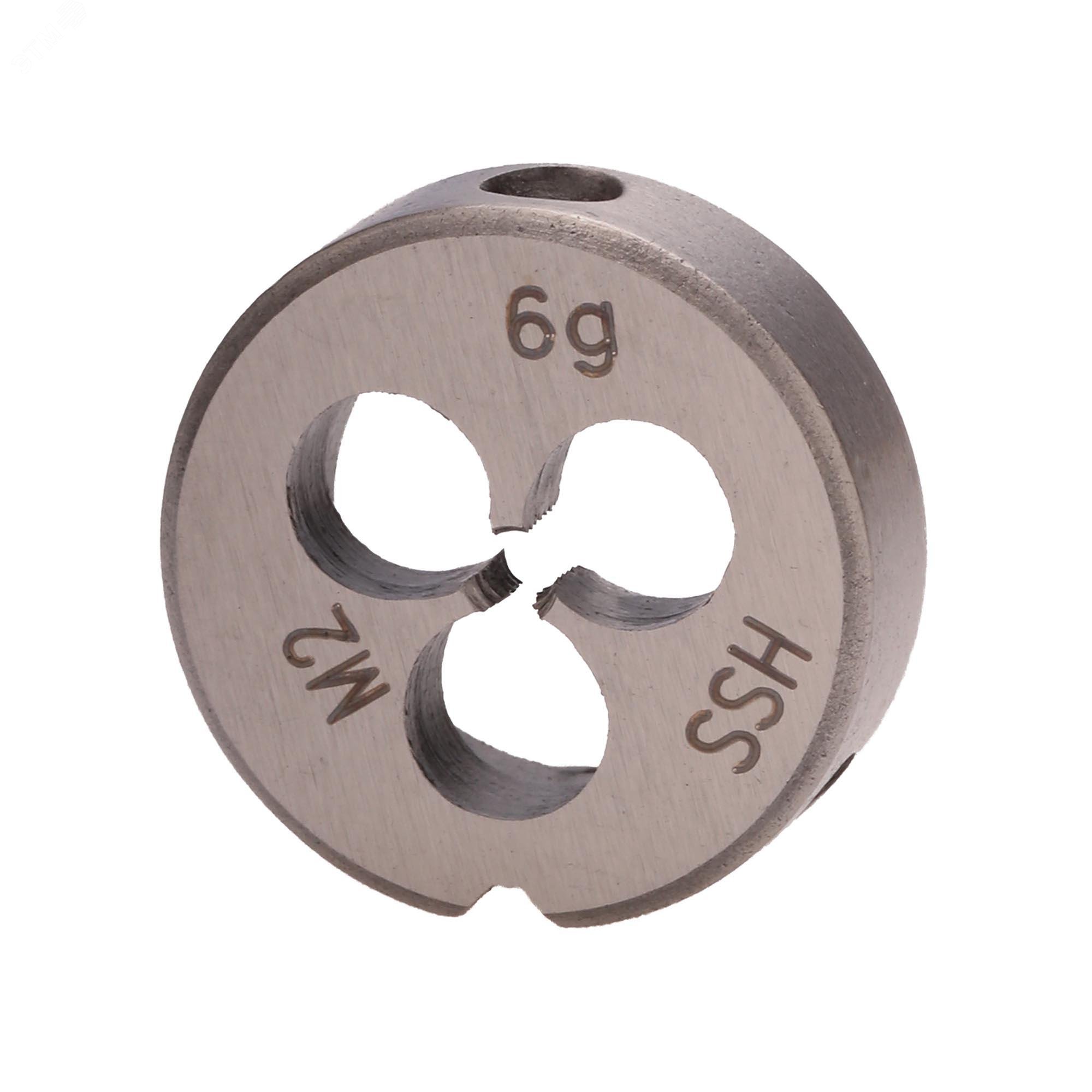 Изображение товара Плашка М2х0,4 HSS DIN22568 6g 16х5мм (шт)