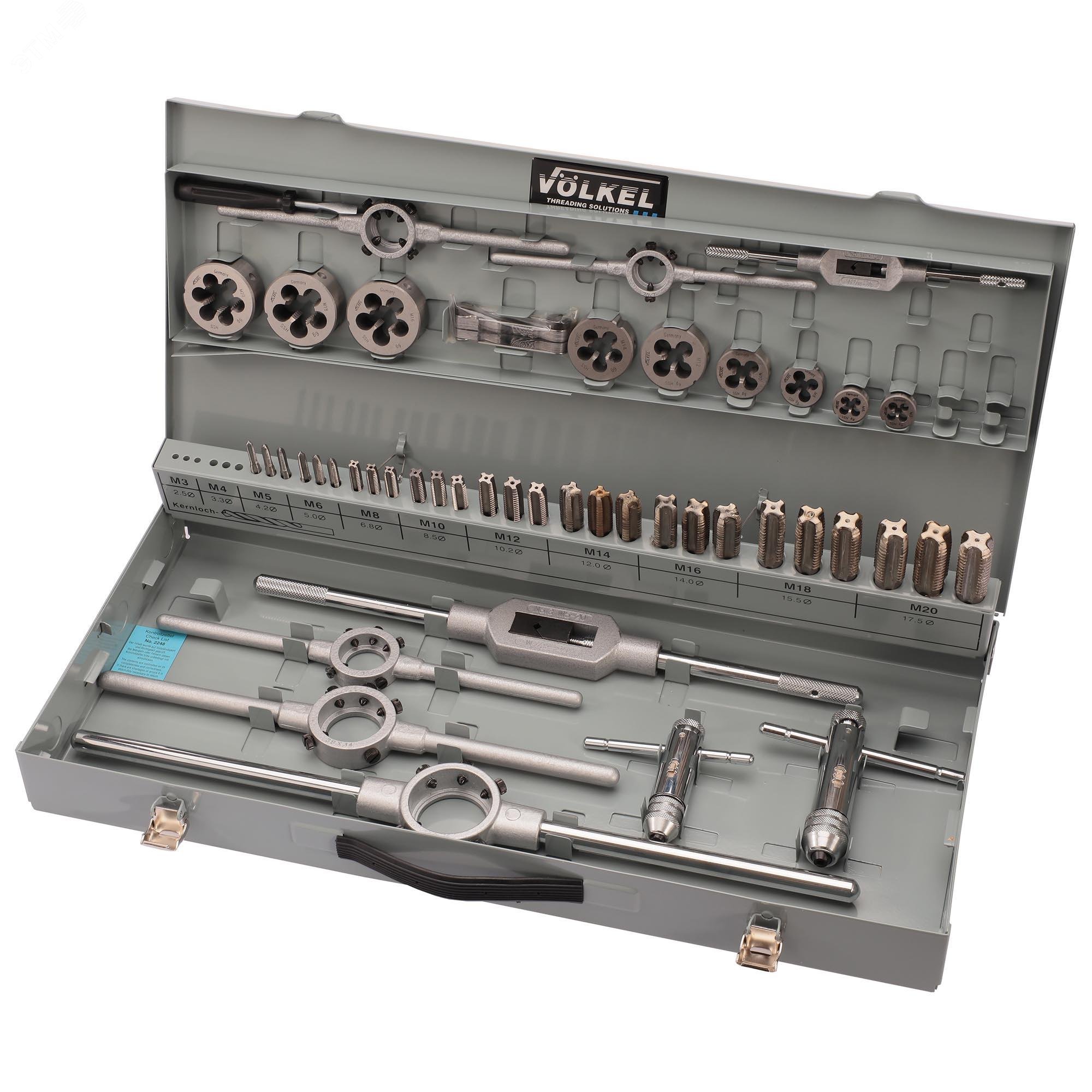 Изображение товара Набор метчиков и плашек M5-M20 HSS-G 47пр (набор)