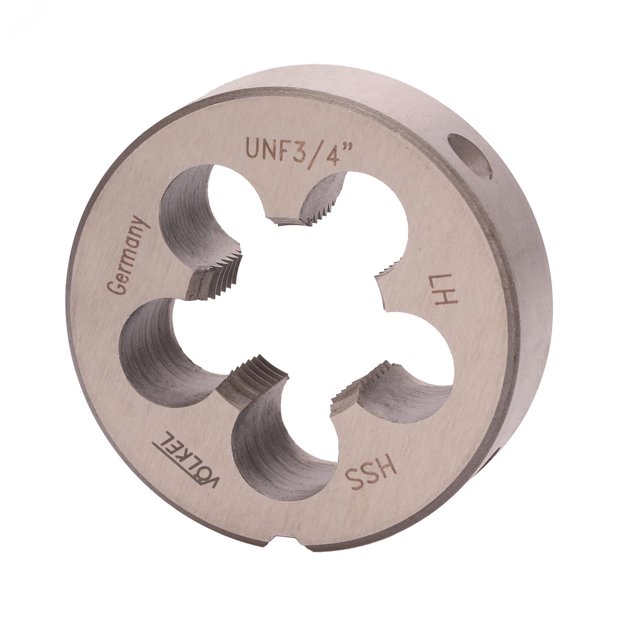 Изображение товара Плашка левая UNF 3/4-16 HSS DIN22568 45x14мм высококачественный инструмент