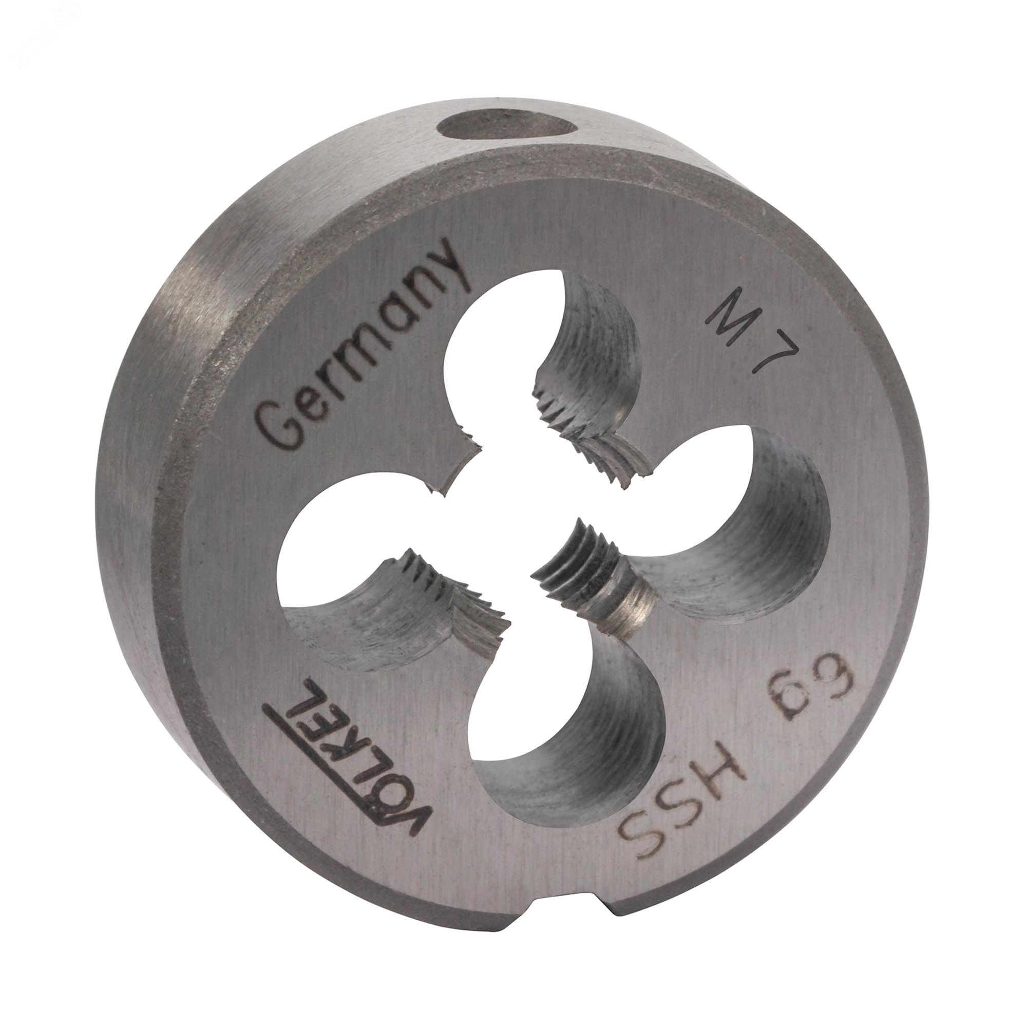 Изображение товара Плашка М7х1,0 DINEN22568 HSS 6g 25х9мм для нарезания резьбы металлов