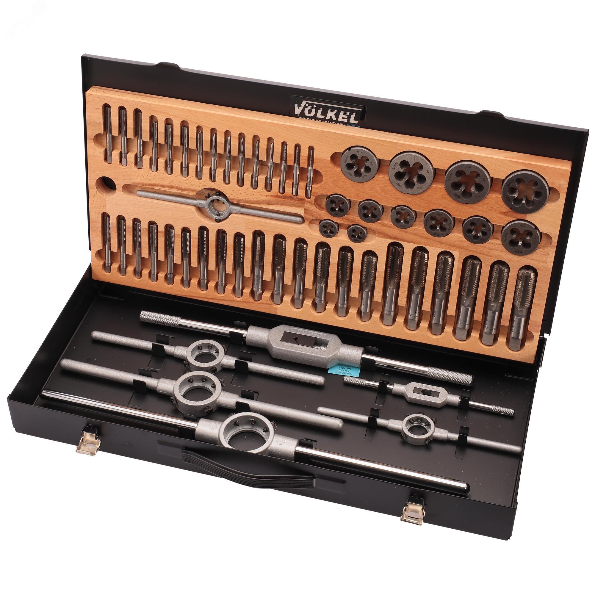 Изображение товара Набор метчиков и плашек M5 -M20 HSS-G 55пр (шт)