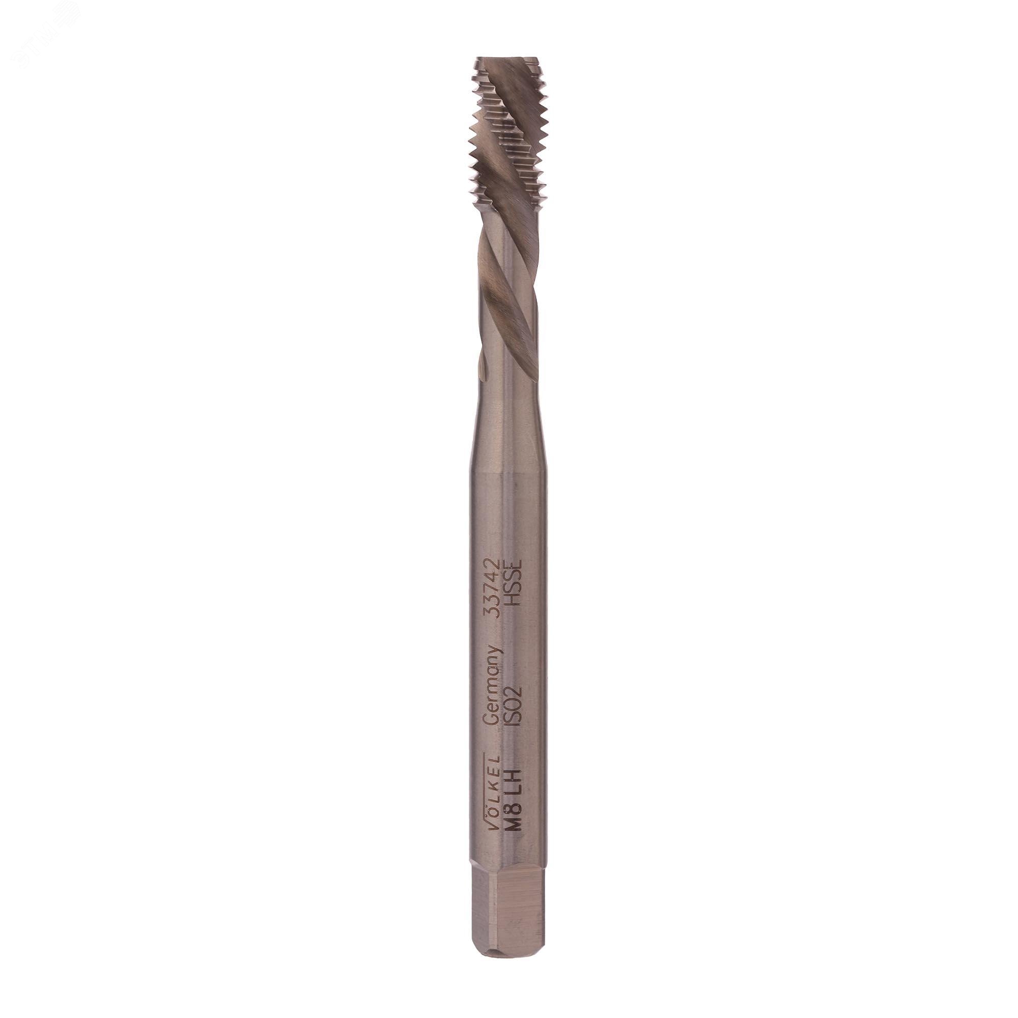 Изображение товара Метчик левый машинный М8х1,25 DIN371 6h HSSE (шт)