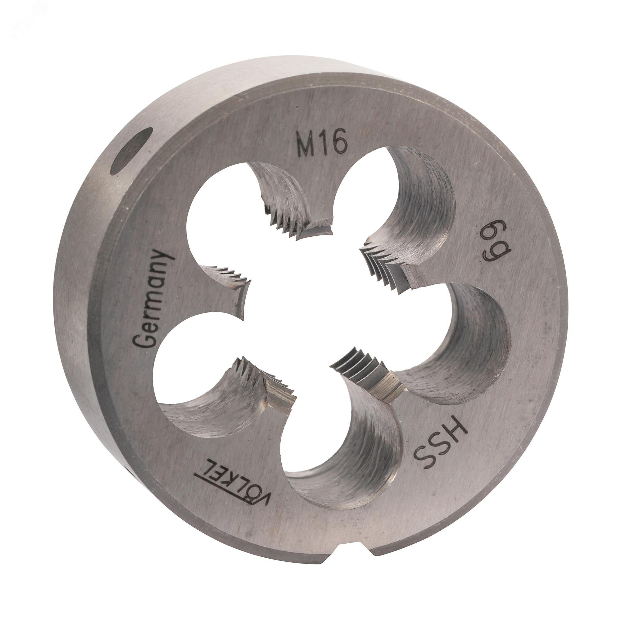 Изображение товара Плашка М16х2,0 DINEN22568 HSS 6g 45х18мм (шт)