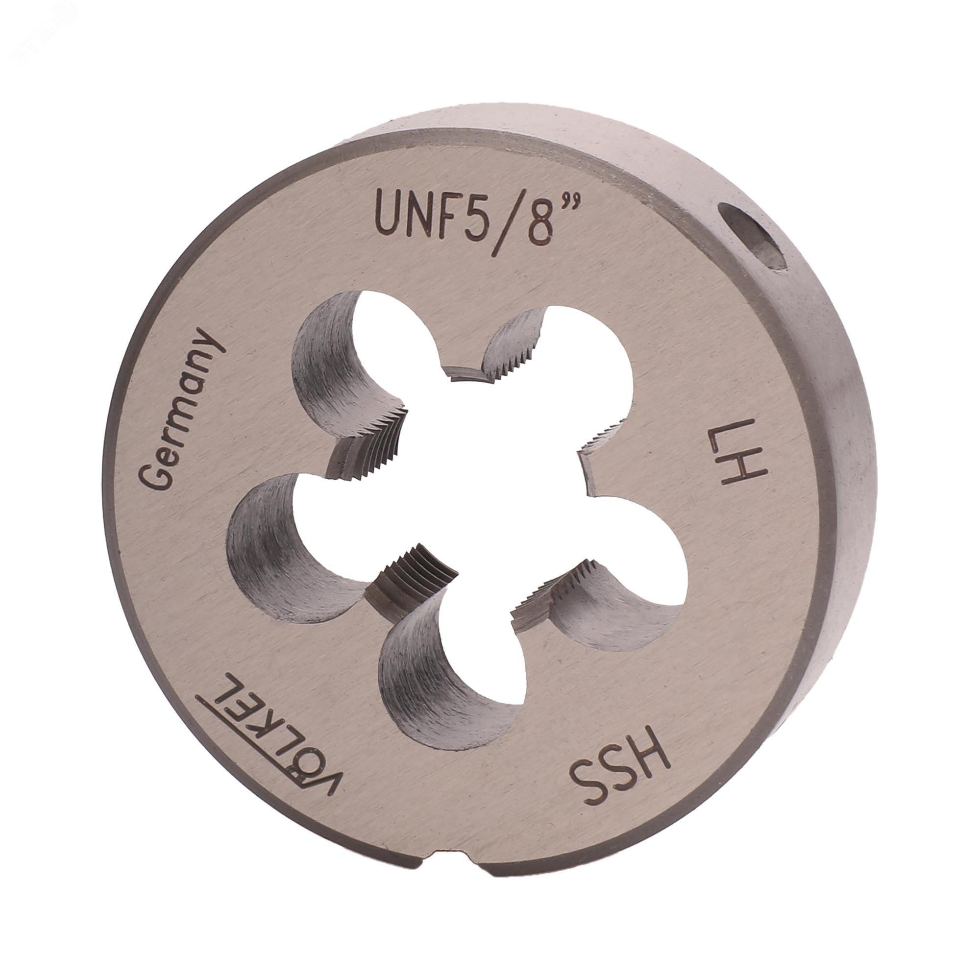 Изображение товара "Плашка левая UNF 5/8""-18 HSS DIN22568 2A 45x14мм " (шт)