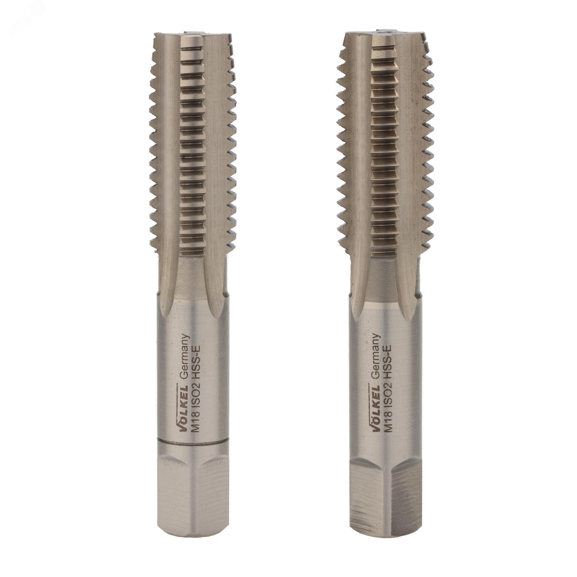 Изображение товара Набор метчиков 2 шт M18x2,5 DIN352 6h HSSE комплект Германия