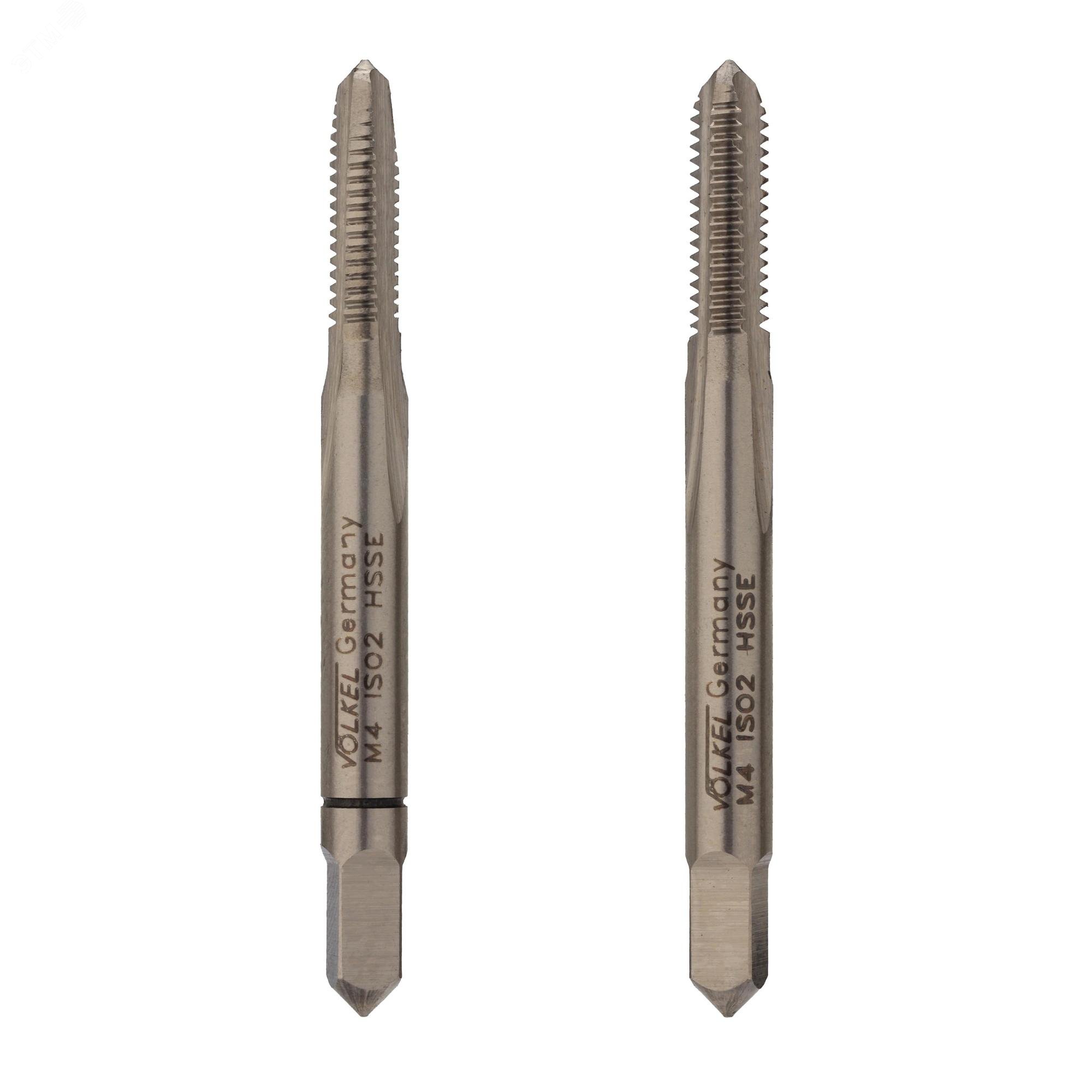 Изображение товара Набор метчиков 2шт М4х0,7 DIN352 6h HSSE (комплект)