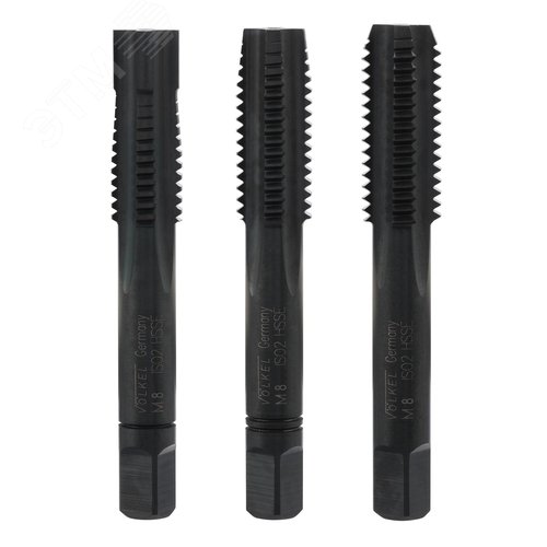 Изображение товара Набор метчиков с цапфой М 8,0х1,25 DIN352 HSSE-VAP 6h (шт)