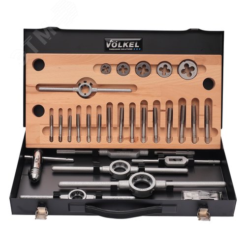 Изображение товара "Набор метчиков и плашек UNC 1/4""-1/2"" HSS-G 28пр" (набор)