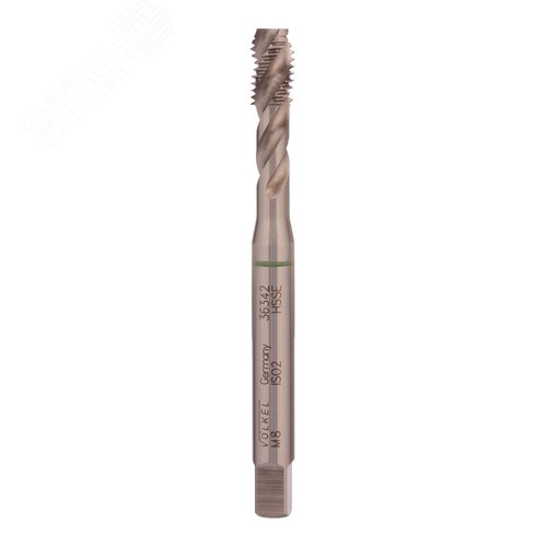 Изображение товара Метчик винтовой машинный М8х1,25 DIN371 6h HSSE (шт)