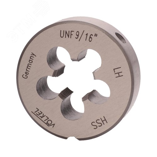 Изображение товара "Плашка левая UNF 9/16""-18 HSS DIN22568 2A 38x10мм " (шт)