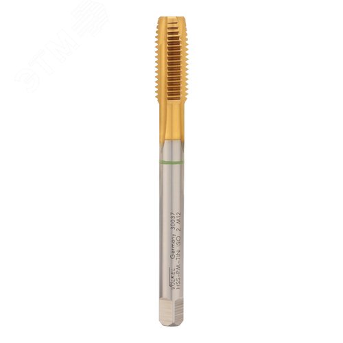 Изображение товара Метчик машинный М12х1,75 DIN376 6h HSSEPM TiN (шт)