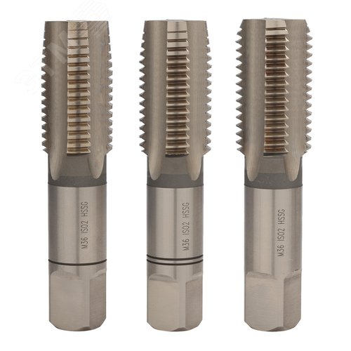 Изображение товара Набор метчиков 3шт М36х4,0 DIN352 6h HSS-G (комплект)