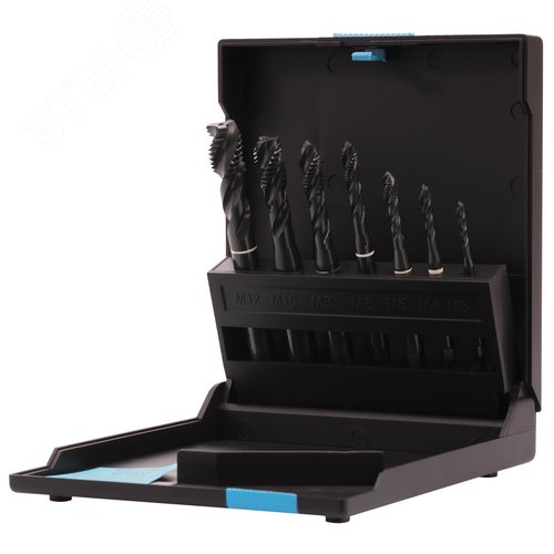 Изображение товара Набор машинных метчиков M3-M12 HSSE-VAP DIN371/376 7пр (набор)