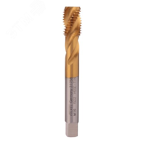 Изображение товара Метчик винтовой машинный М16х2,0 DIN376 6h HSSE TiN (шт)