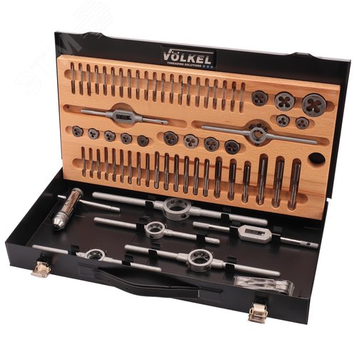 Изображение товара Набор метчиков и плашек M1-M10 HSS-G 66пр (набор)