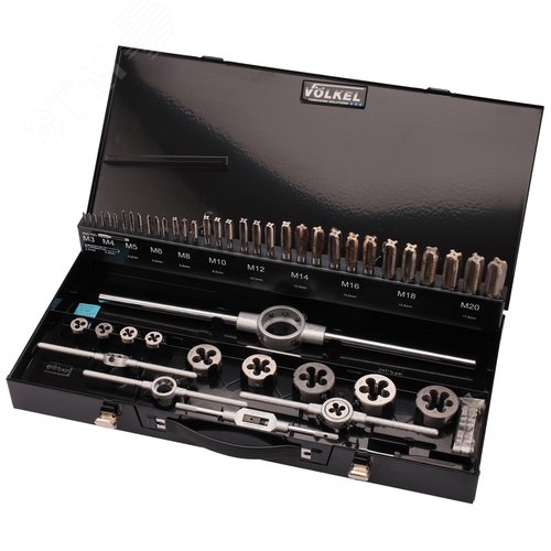 Изображение товара Набор метчиков и плашек M3-M20 HSS-G 54пр (набор)