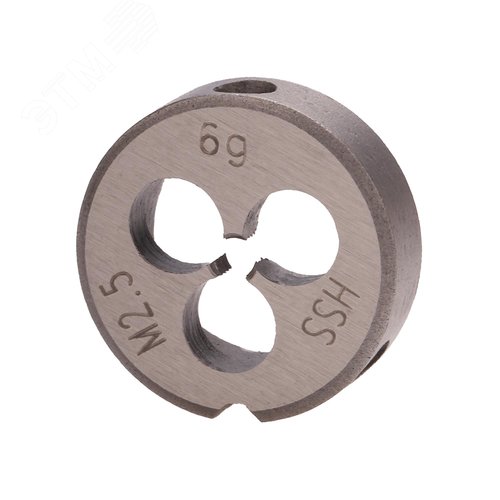 Изображение товара Плашка М2,5х0,45 HSS DIN22568 6g 16х5мм (шт)