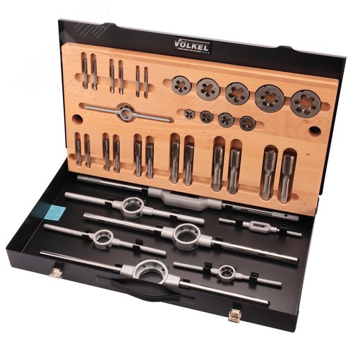 Изображение товара "Набор метчиков и плашек UNF 1/4""-1,0"" HSS-G 35пр" (набор)