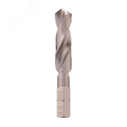 Изображение товара "Сверло по металлу Hex-1/4"" 8,0x51/32мм h8 3xD HSS-G 118°" (шт)