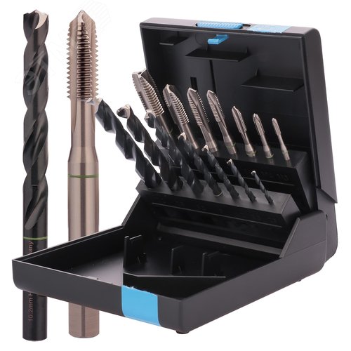 Изображение товара Набор машинных метчиков M3-M12 HSSE DIN371/376 14пр (набор)