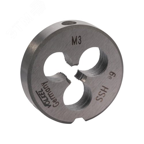 Изображение товара Плашка М3х0,5 DINEN22568 HSS 6e 20х5мм (шт)