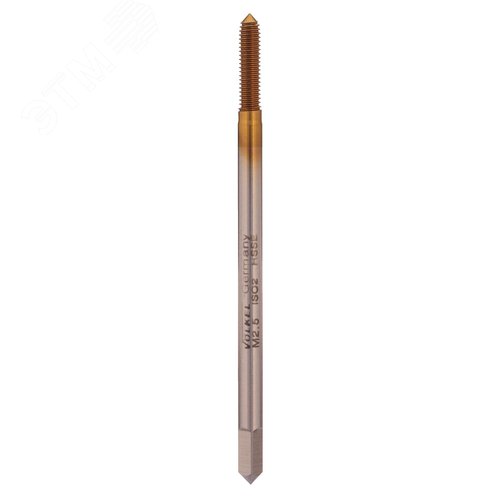 Изображение товара Метчик для накатки резьбы М2,5х0,45 DIN371 6h HSSE TiN (шт)