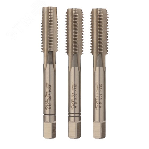 Изображение товара Набор метчиков 3шт М10х1,5 DIN352 6h HSSE (комплект)