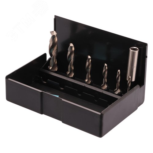 Изображение товара Набор метчиков для шуруповерта 3 в 1 M3-M10 HSS-G 7пр (набор)