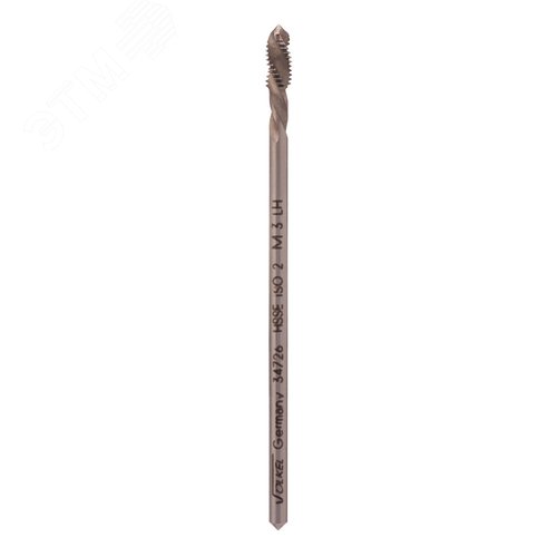 Изображение товара Метчик левый машинный М3х0,5 DIN376 6h HSSE (шт)