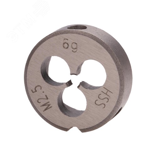 Изображение товара Плашка М2,5х0,45 HSS DIN22568 6g 16х5мм (шт)