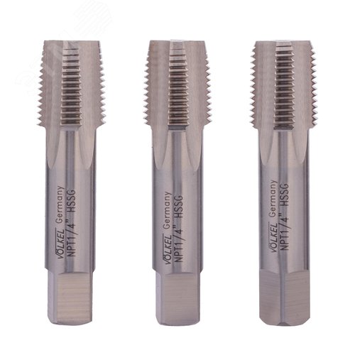 Изображение товара "Набор конических метчиков 3шт NPT 1/4""-18 HSS-G" (комплект)