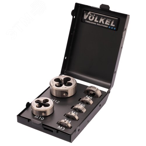 Изображение товара Набор плашек М3-М12 DINEN22568 HSSE 7пр (набор)