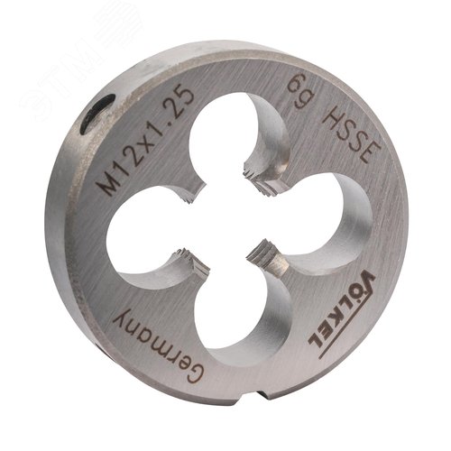 Изображение товара Плашка М12х1,25 DINEN22568 HSSE 6g 38х10мм (шт)