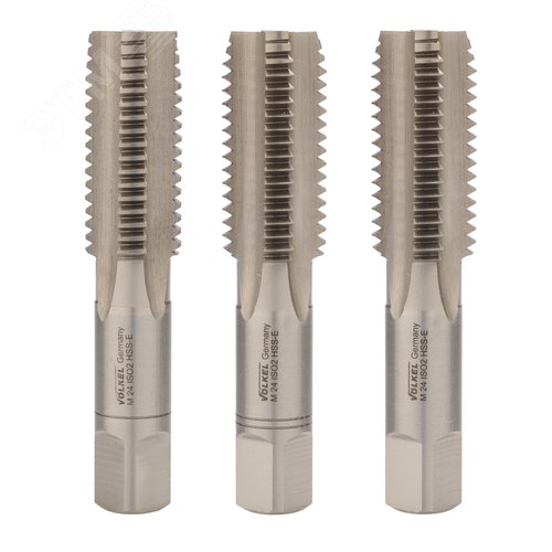 Изображение товара Набор метчиков 3шт М24х3,0 DIN352 6h HSSE (комплект)