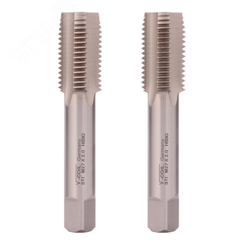 Изображение товара Набор метчиков для резьбовой вставки 2шт HSS-G 4h STI М27х2,0 (комплект)