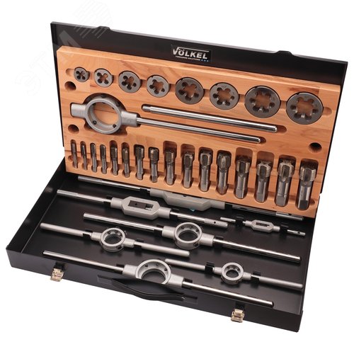 Изображение товара Набор метчиков и плашек G 1/8 -1,0 HSS-G 32пр (шт)