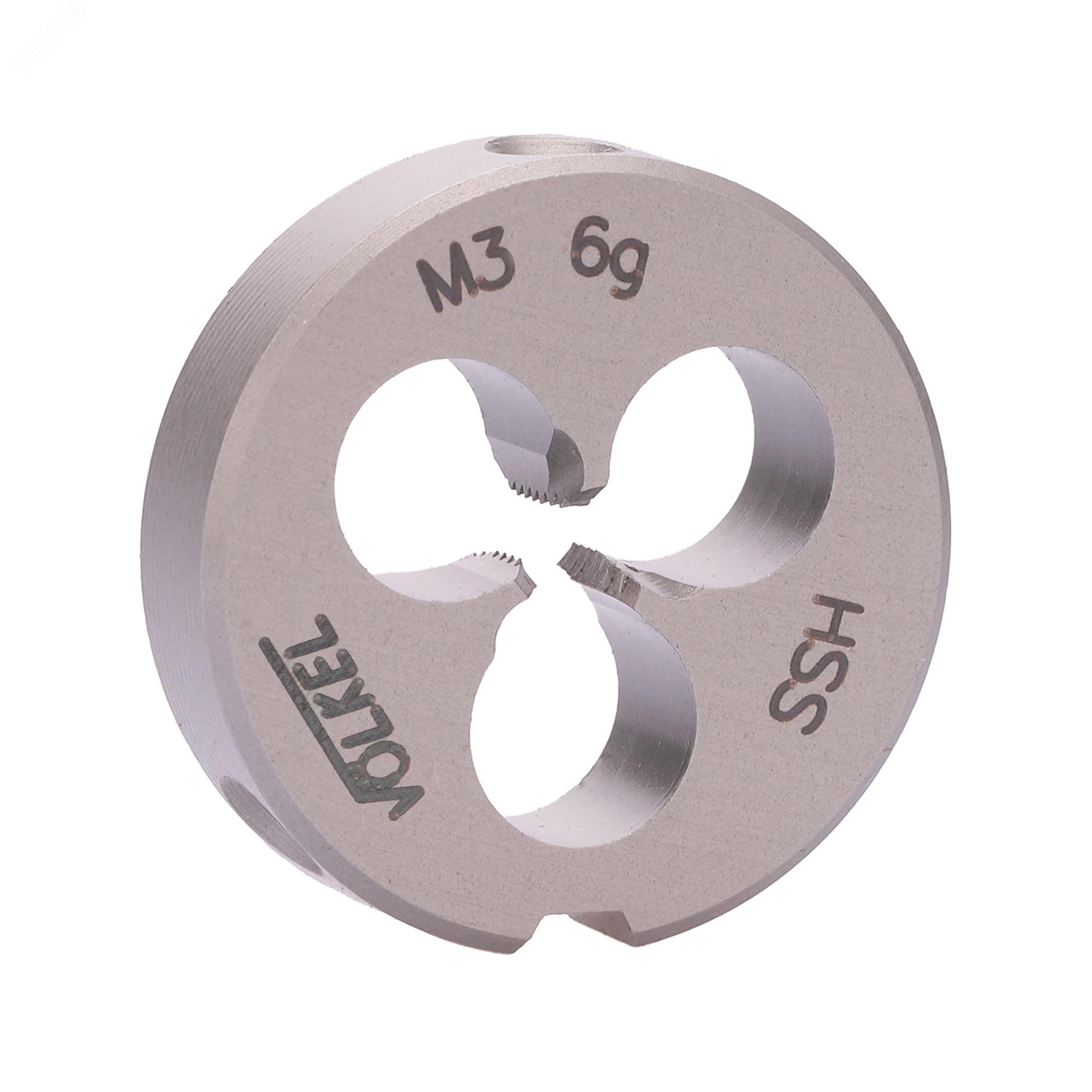 Изображение товара Плашка М3х0,5 DINEN22568 HSSE 20х5мм германское качество