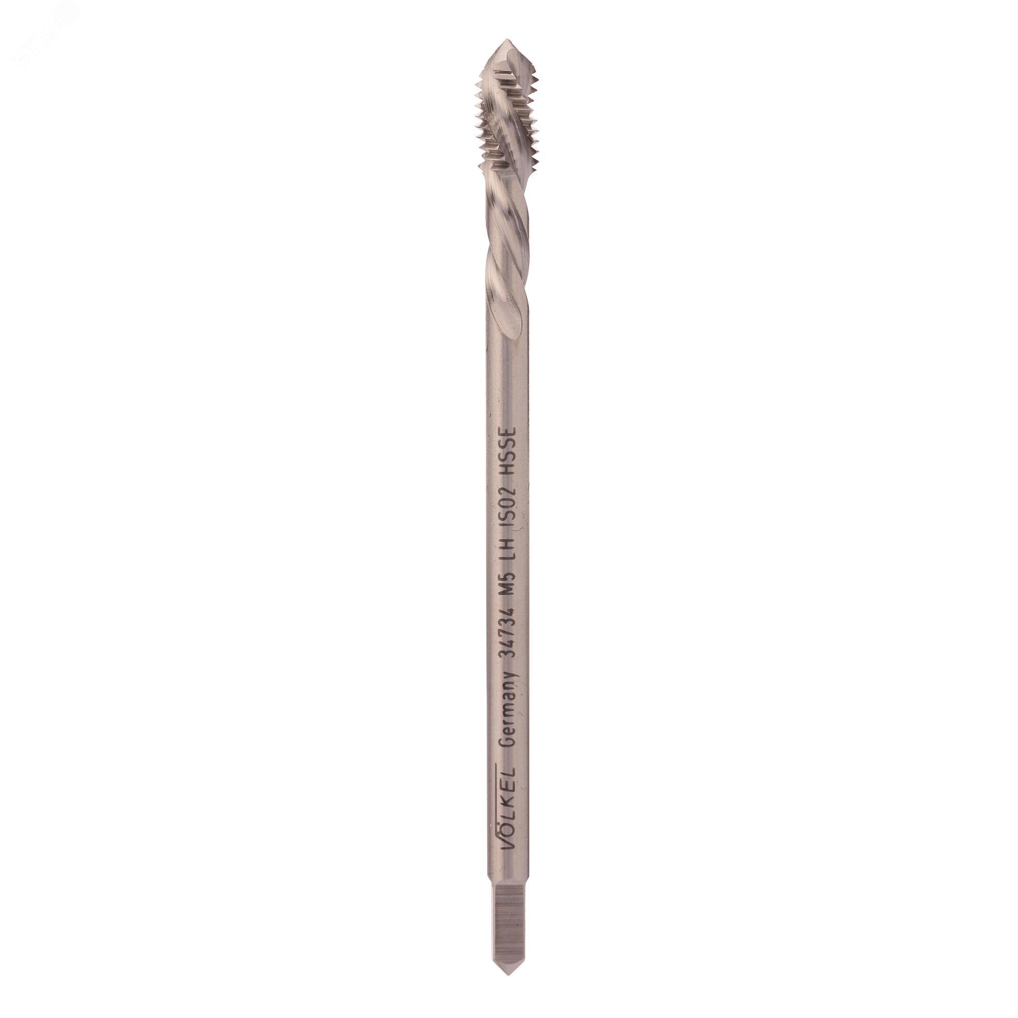 Изображение товара Метчик левый машинный М5х0,8 DIN376 6h HSSE (шт)