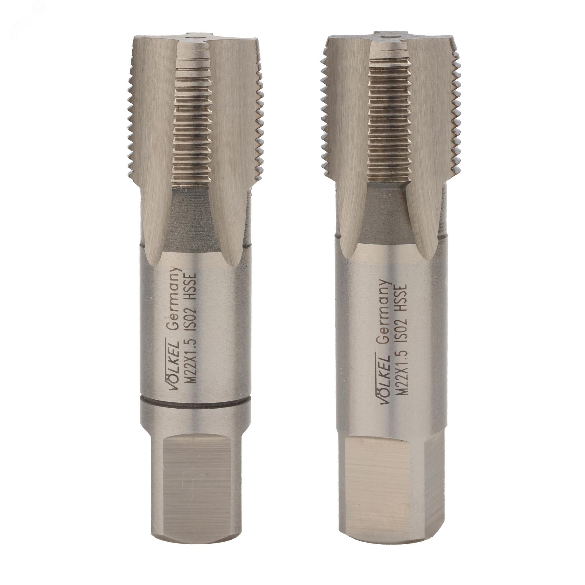 Изображение товара Набор метчиков 2шт М22х1,5 DIN2181 6h HSSE для резьбы