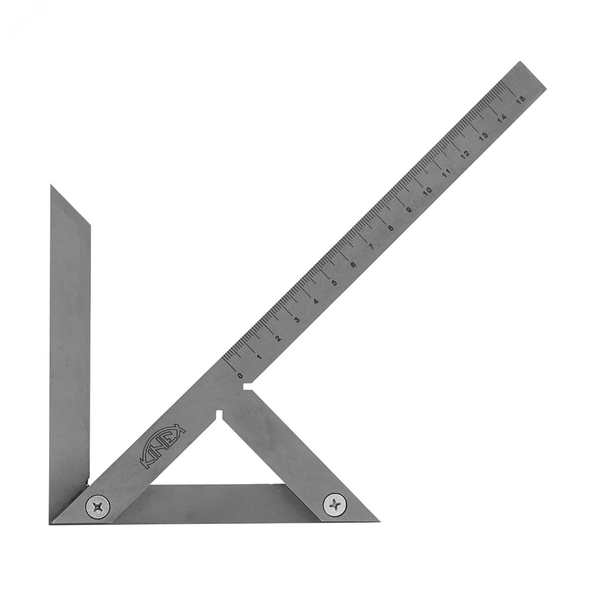 Изображение товара Центровочный угольник Kinex 300x180 мм инструментальный для точной разметки