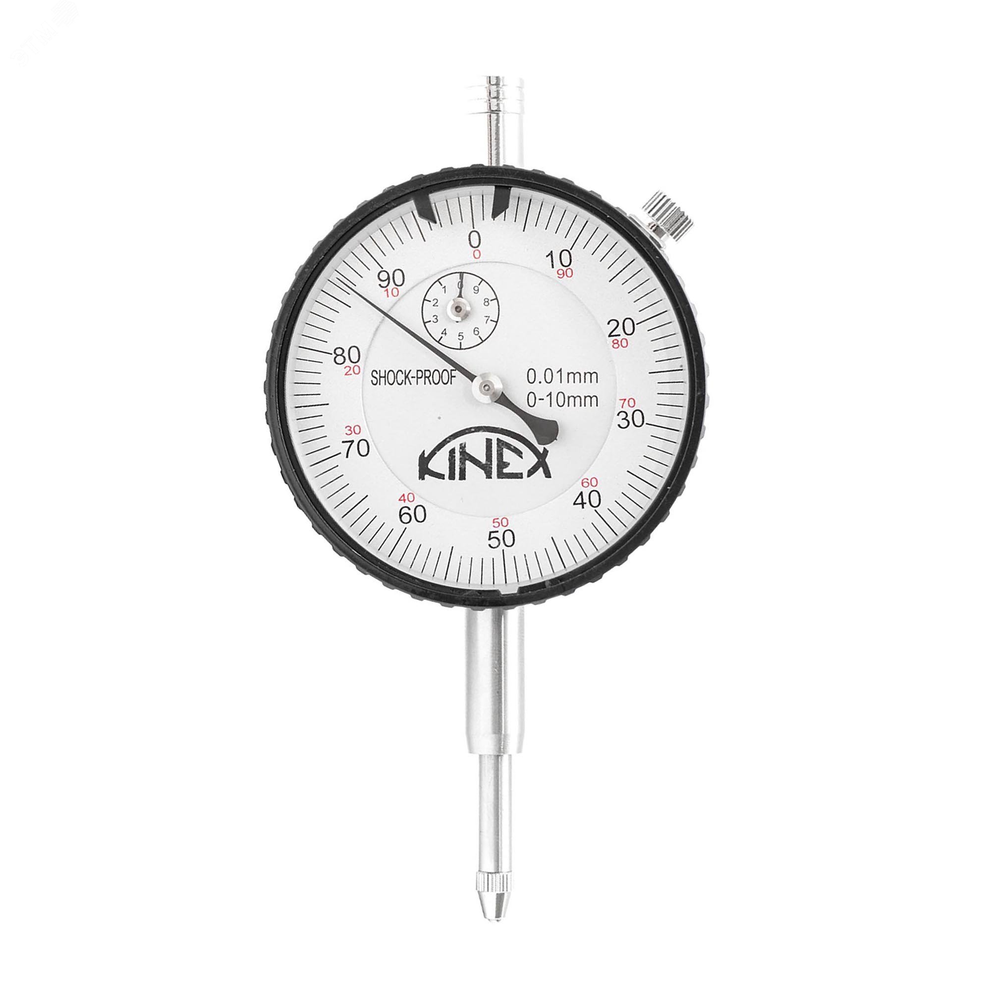 Индикатор часового типа ИЧ-10 0-10мм 0,01мм (с ушком) 1155-02-710 Kinex