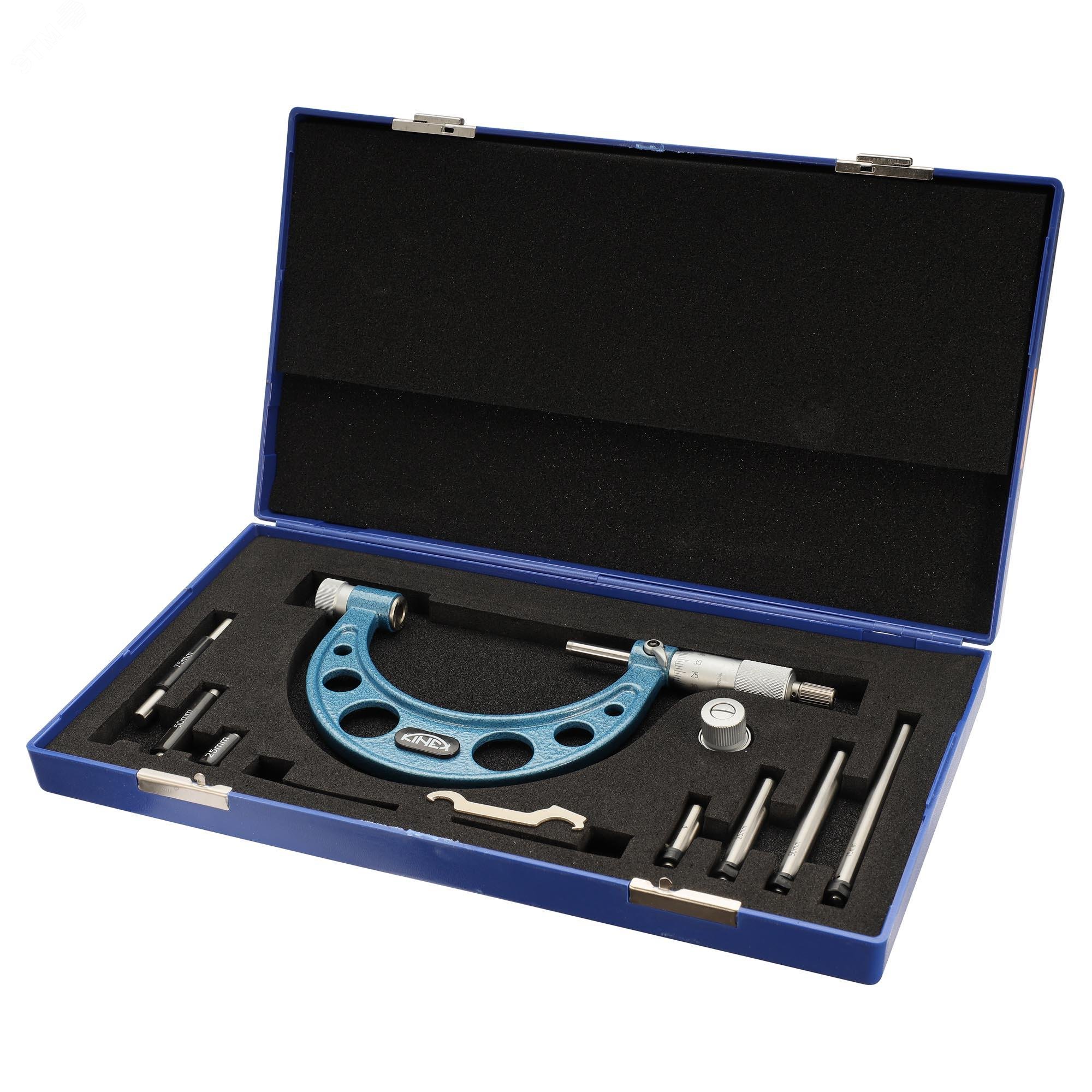 Изображение товара Микрометр МК 0-100мм DIN863 0,005мм механический профессиональный