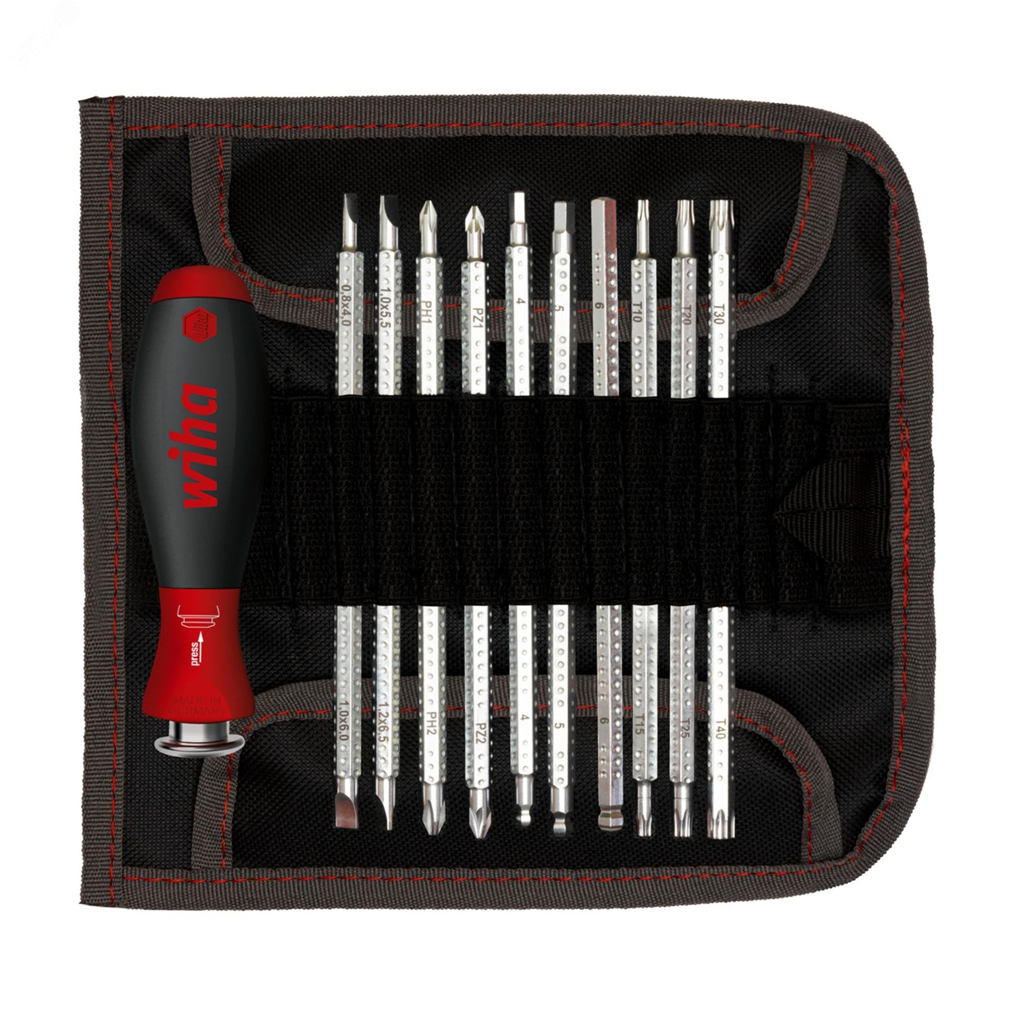 Изображение товара Отвертка с насадками System 6 SoftFinish-Telescopic 11пр 284T - профессиональный набор для точных р