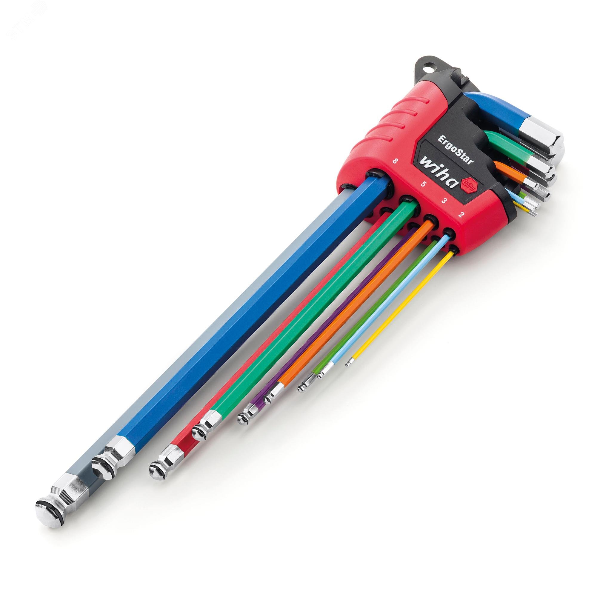 Изображение товара Набор шестигранных ключей Г-образных 1,5-10 мм 9 шт Wiha