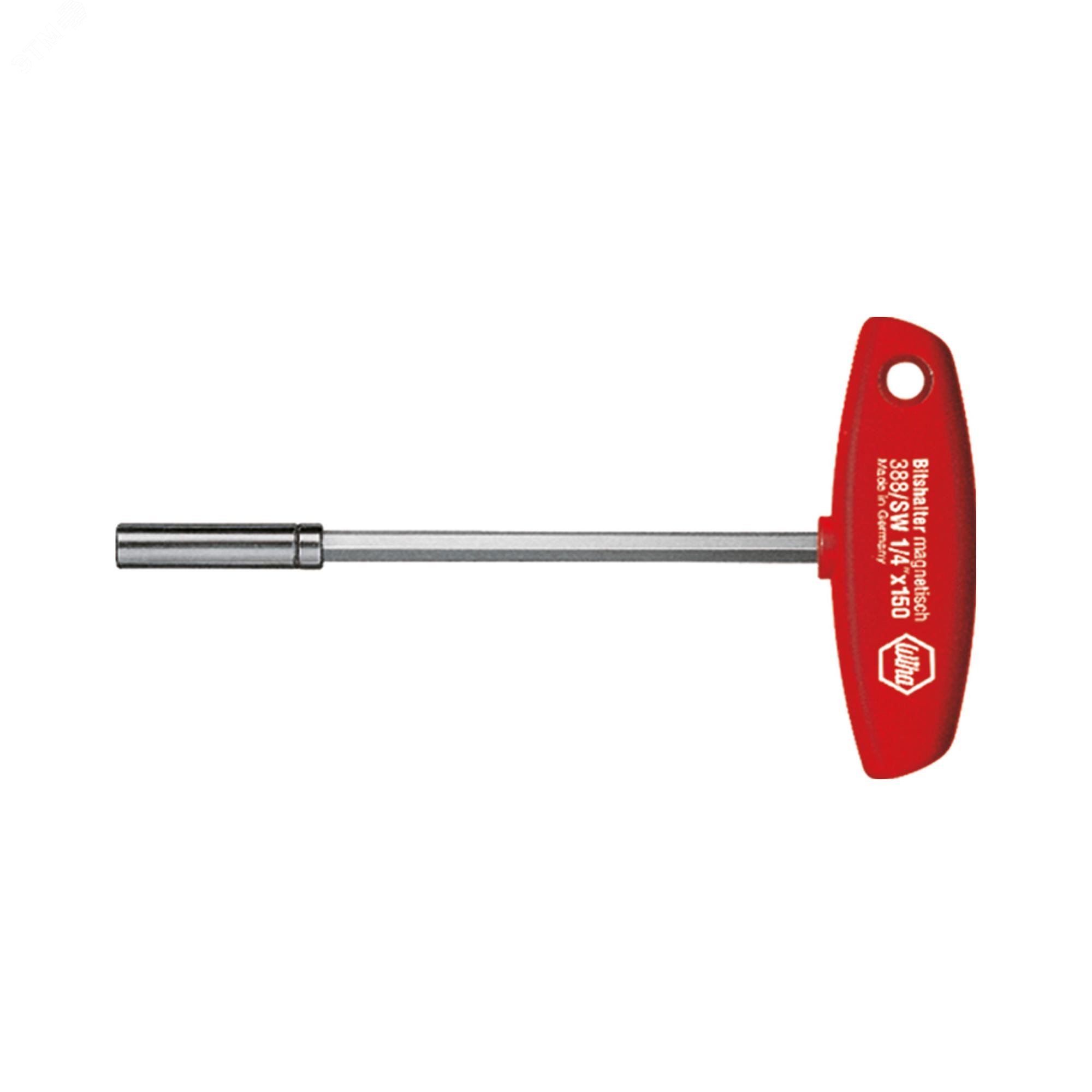 Изображение товара Отвертка для бит Wiha с Т-образной ручкой 150 мм 388 профессиональная